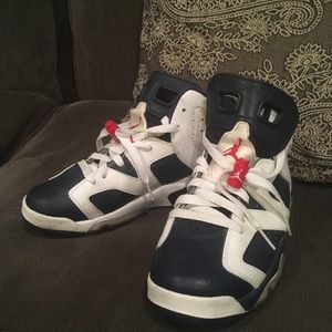 Kids Air Jordan 6 Retro GS Olympic 2012